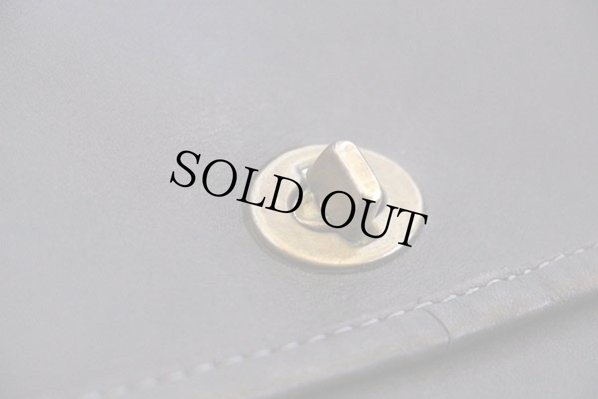 画像4: 70s USA製 COACH オールド コーチ レザー ショルダーバッグ チャコールグレー★387-7713 (4)