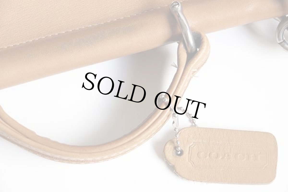 画像5: USA製 COACH オールド コーチ 2WAY レザー ショルダーバッグ タン★9929 (5)