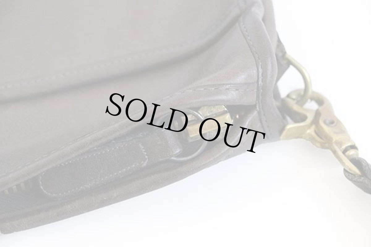 画像4: 70s USA製 COACH オールド コーチ レザー ショルダーバッグ グレーブラウン★097-2811 (4)