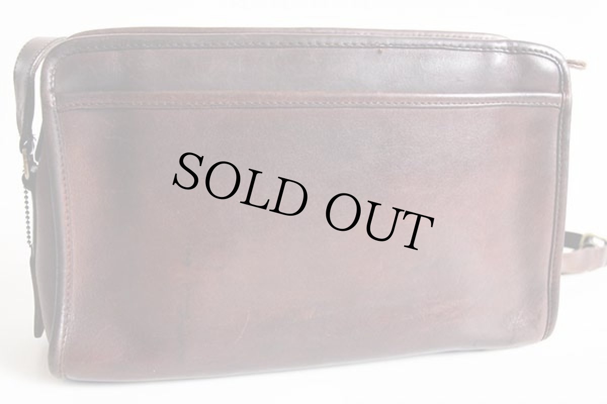 画像2: 70s USA製 COACH オールド コーチ レザー ショルダーバッグ 茶★4834 (2)