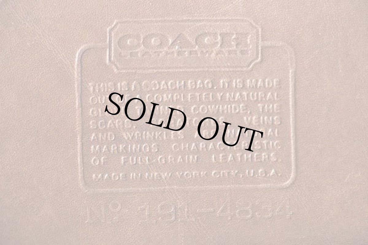 画像3: 70s USA製 COACH オールド コーチ レザー ショルダーバッグ 茶★4834 (3)