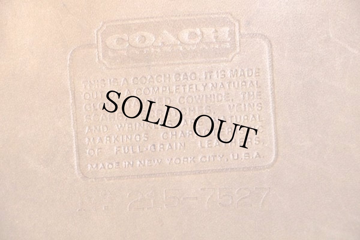 画像3: 70s USA製 COACH オールド コーチ レザー クラッチバッグ 薄茶★7527 (3)