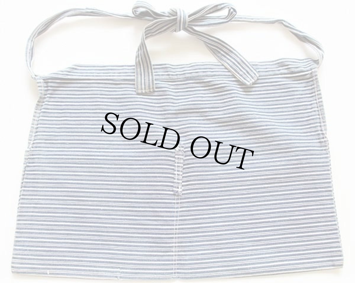 画像2: ビンテージ ランダムヒッコリー ストライプ ワークエプロン★前掛け (2)