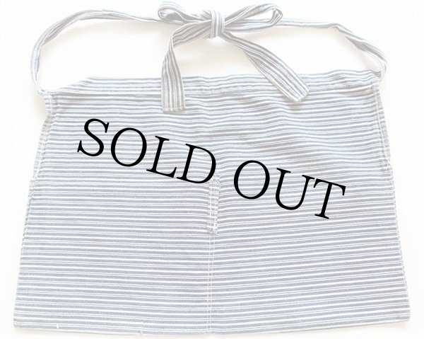 ビンテージ ランダムヒッコリー ストライプ ワークエプロン☆前掛け