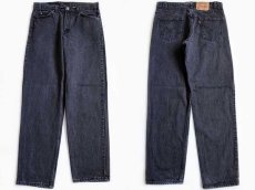 画像1: 90s Levi'sリーバイス 550 ブラック デニムパンツ w34 L32 (1)