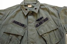 画像3: 60s 米軍 U.S.AIR FORCE パッチ付き ジャングルファティーグジャケット 3rd ノンリップ オリーブグリーン M-R (3)