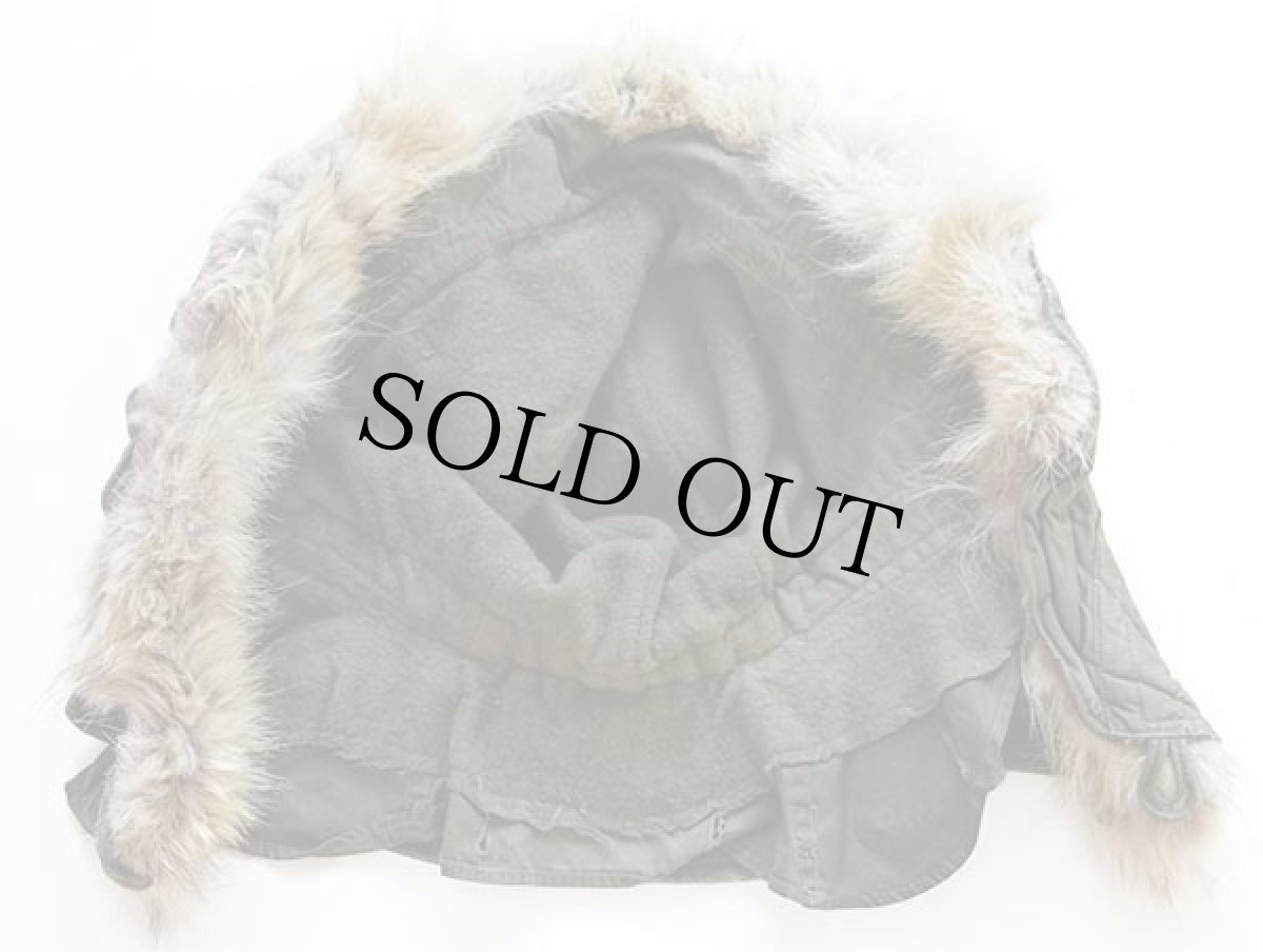 画像2: 50s 米軍 U.S.ARMY M-51 パーカー用 コヨーテファー フード オリーブグリーン 後期型★モッズコート (2)