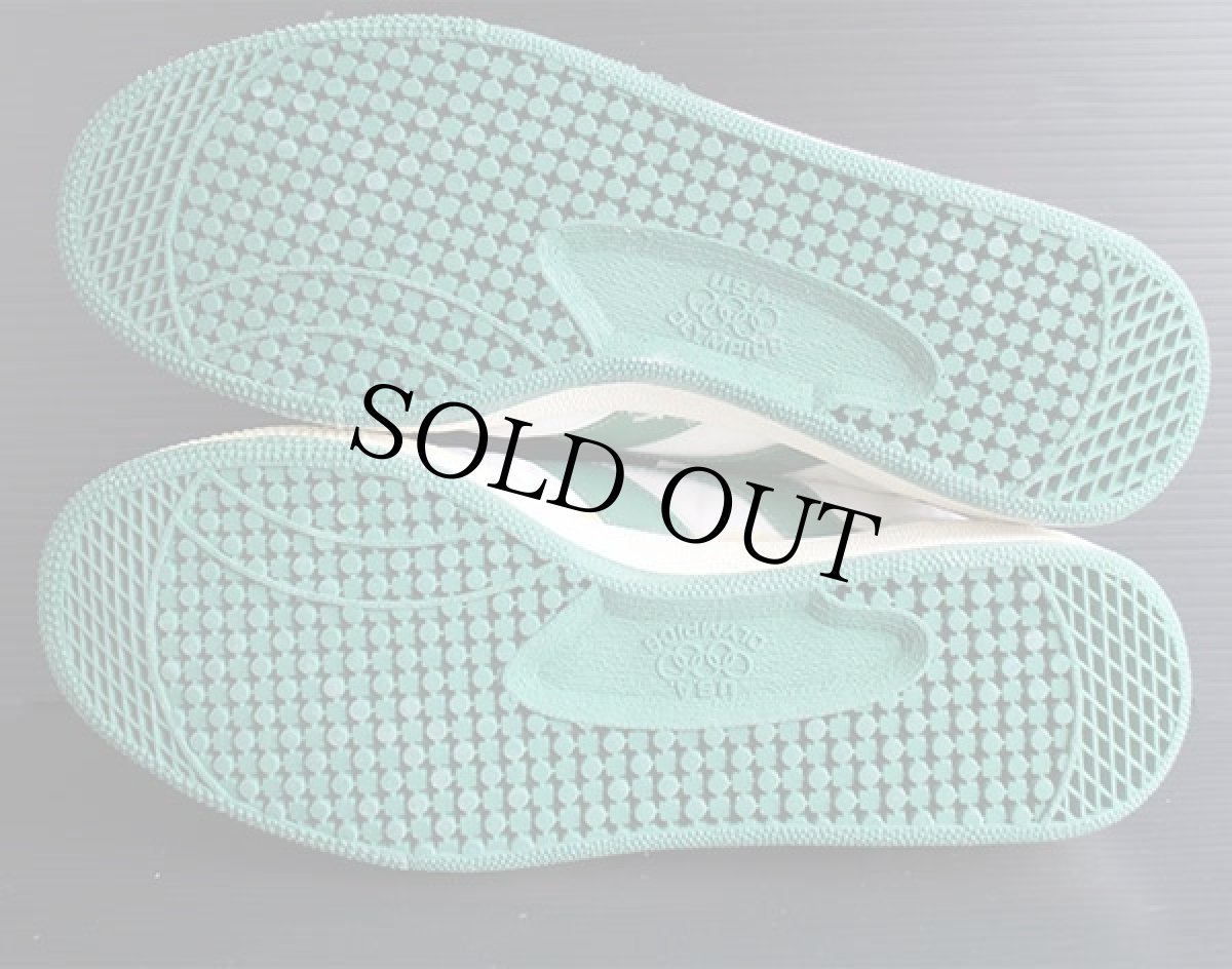 画像3: デッドストック★80s U.S.A.OLYMPICS ナイロン×スエード スニーカー 白×緑 8.5 (3)