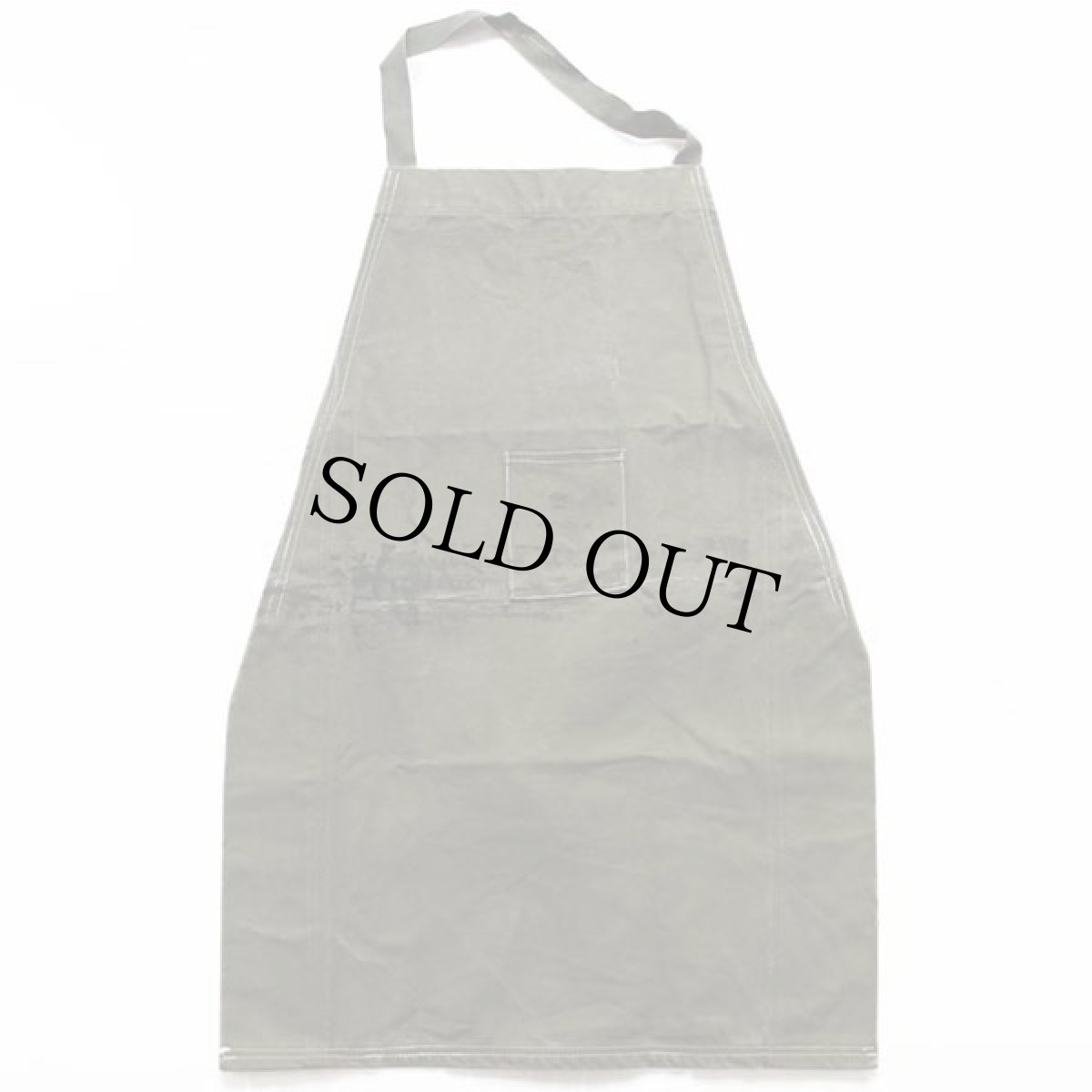 画像2: ビンテージ 米軍 FCDA ステンシル リメイク キャンバス エプロン オリーブグリーン (2)