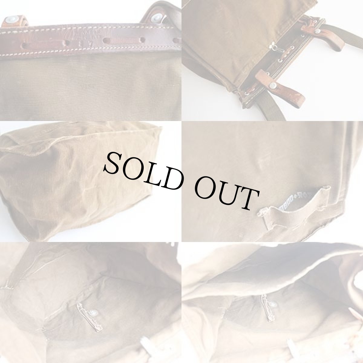 画像5: 80s スイス軍 キャンバス ショルダーバッグ カスタム 焦げ茶 (5)