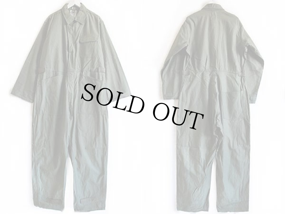 画像2: デッドストック★90s 米軍 U.S.ARMY カバーオール オールインワン オリーブグリーン L★つなぎ (2)