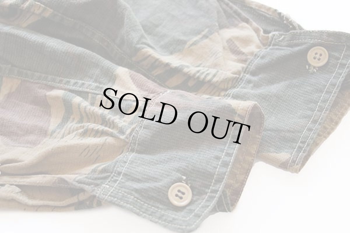 画像6: 60s パキスタン軍 Armed Forces ブラッシュカモ プルオーバー コットン スモックジャケット (6)