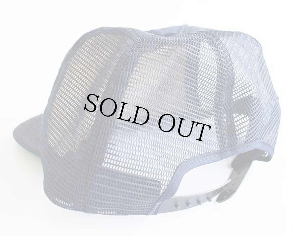 画像2: 80s インディアン 発泡プリント デニム×メッシュキャップ 紺 (2)