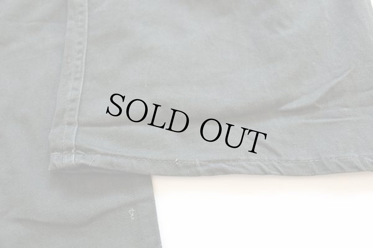 画像6: 60s UNKNOWN 月桂樹ボタン コットンサテン オールインワン オリーブグリーン★つなぎ (6)