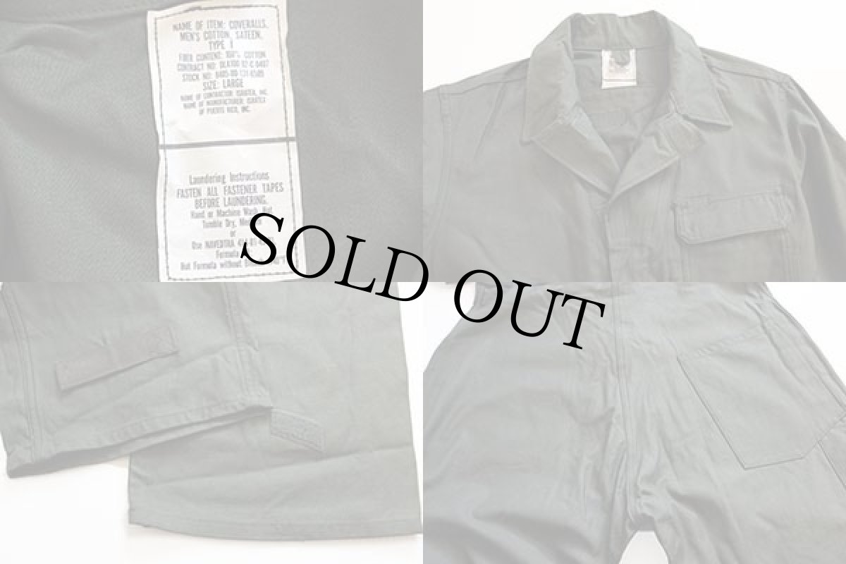 画像3: デッドストック★90s 米軍 U.S.ARMY カバーオール オールインワン オリーブグリーン L★つなぎ (3)