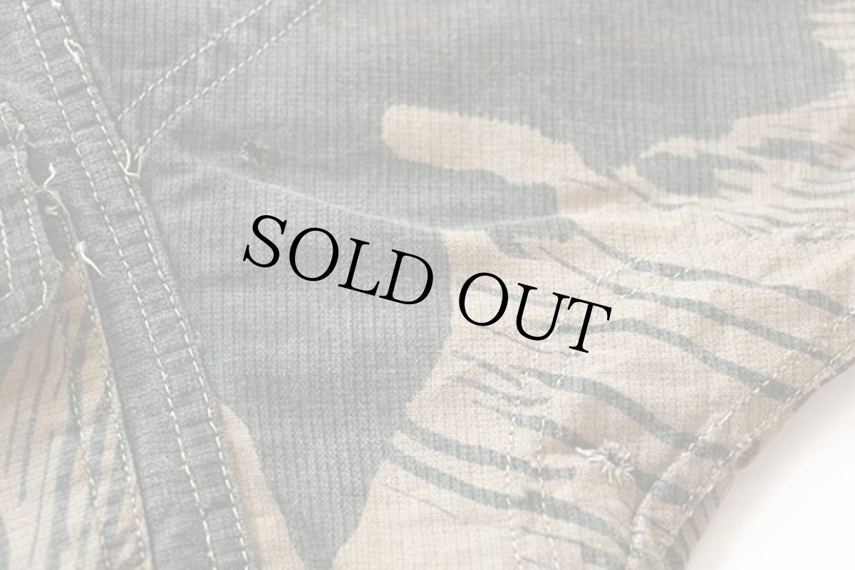 画像7: 60s パキスタン軍 Armed Forces ブラッシュカモ プルオーバー コットン スモックジャケット (7)