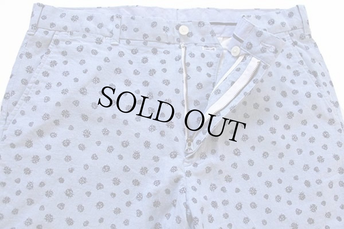 画像3: POLO GOLF ラルフローレン てんとう虫 総柄 ストレッチ スラックス コットンパンツ サックス w35 L32 (3)