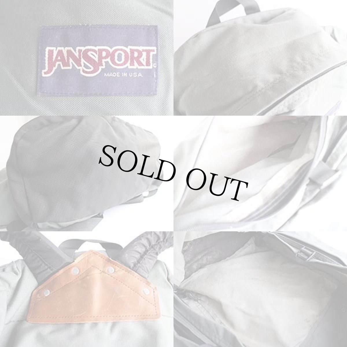 画像3: 80s USA製 JANSPORTジャンスポーツ ナイロン リュックサック グレー (3)
