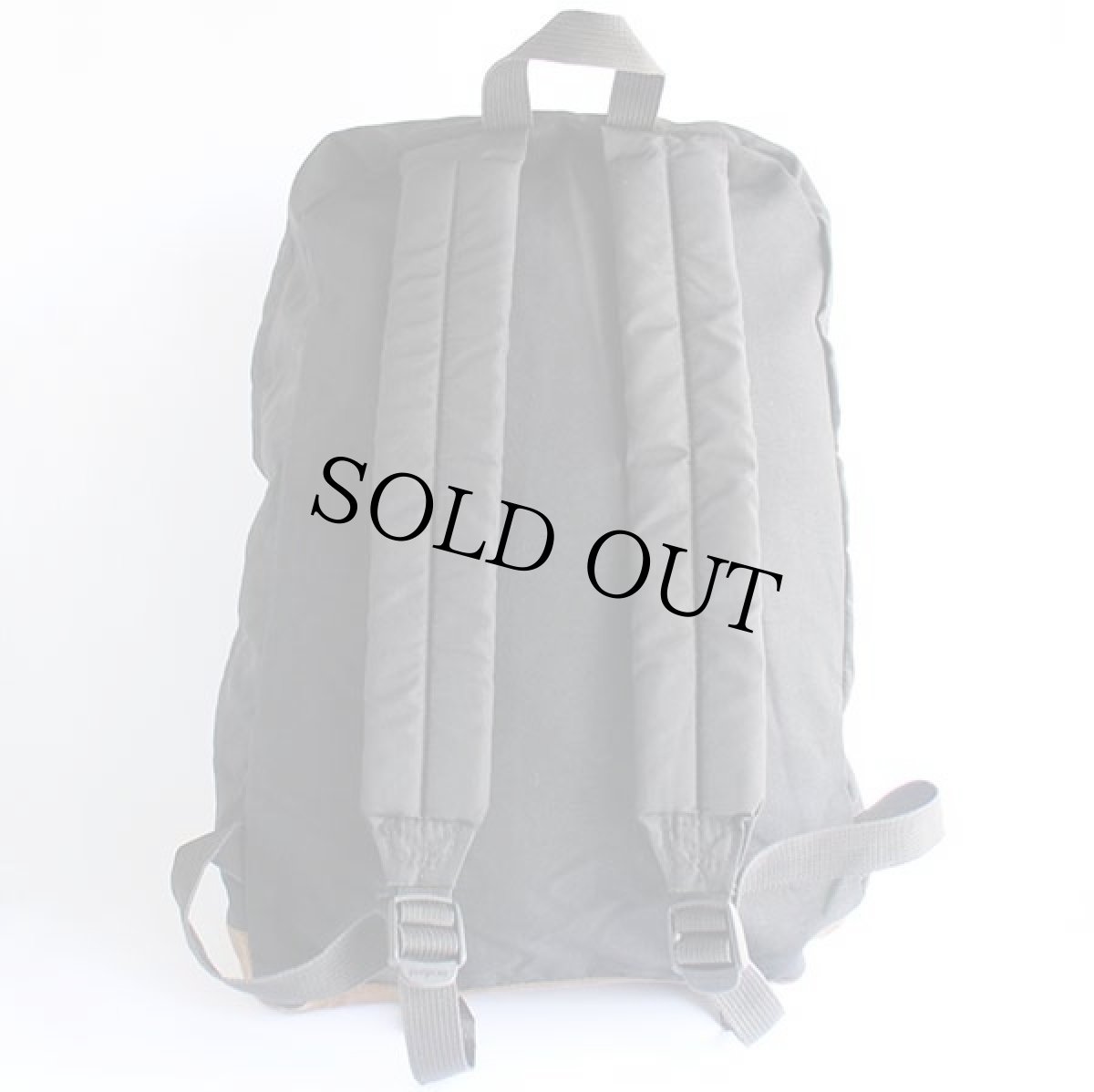 画像2: 90s USA製 JANSPORTジャンスポーツ ボトムレザー リュックサック 黒★B (2)