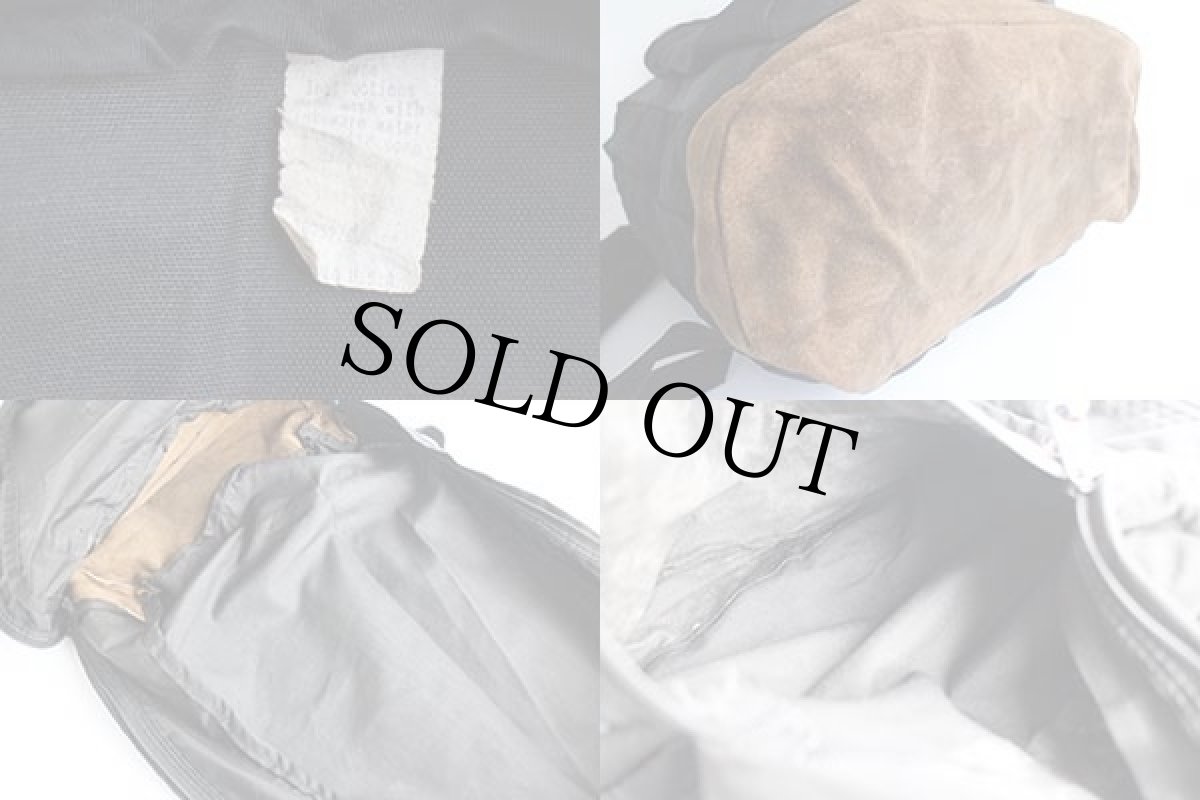 画像3: 90s USA製 JANSPORTジャンスポーツ ボトムレザー リュックサック 黒★B (3)