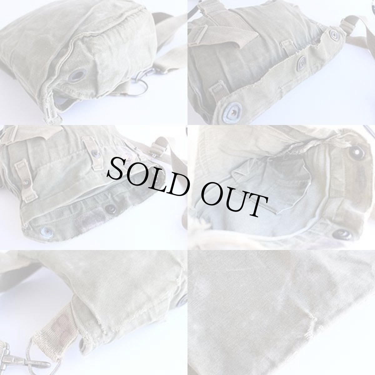 画像3: 60s 米軍 U.S.ARMY M9A1 ガスマスクバッグ オリーブグリーン (3)