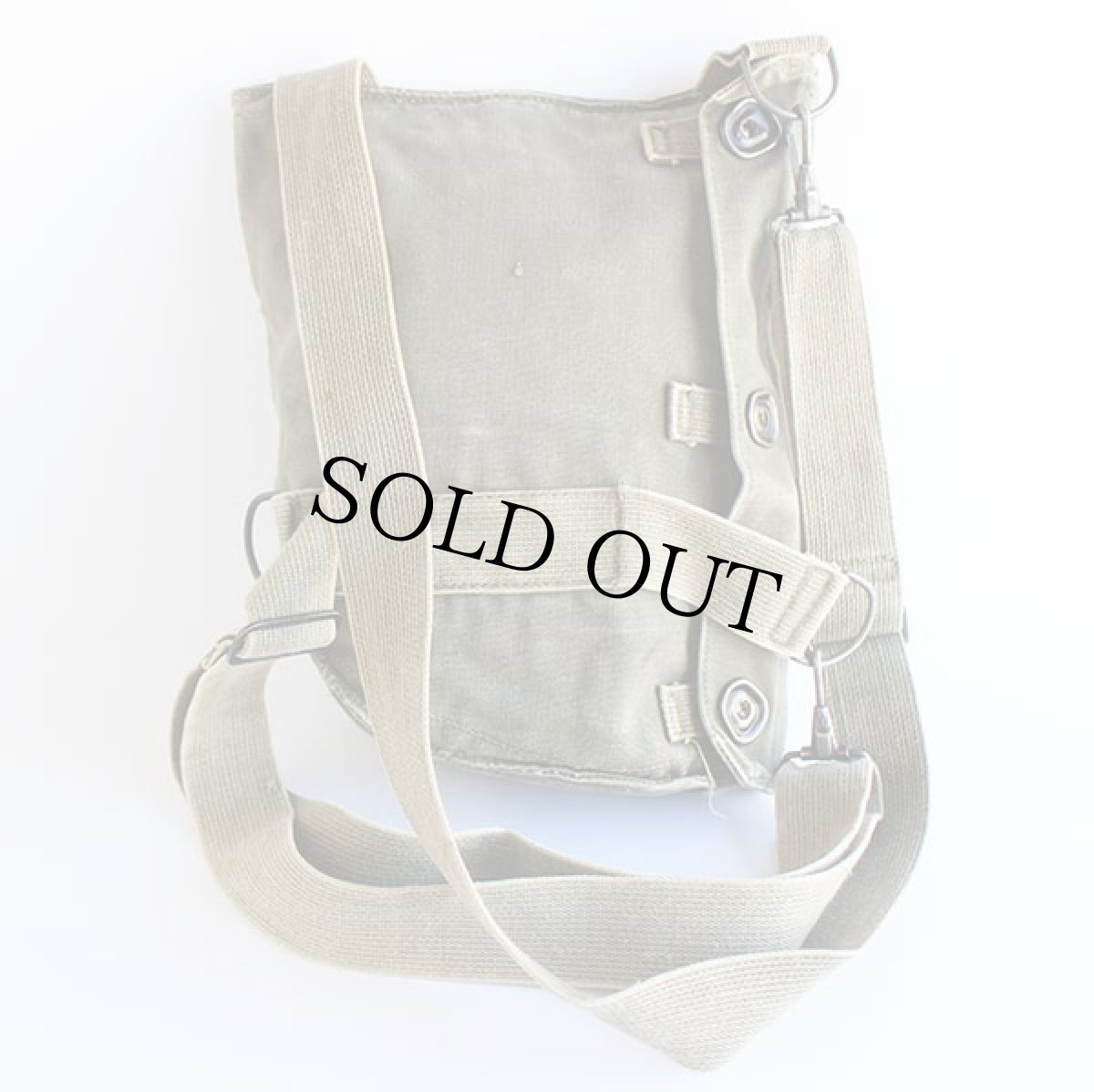 画像2: 60s 米軍 U.S.ARMY M9A1 ガスマスクバッグ オリーブグリーン (2)