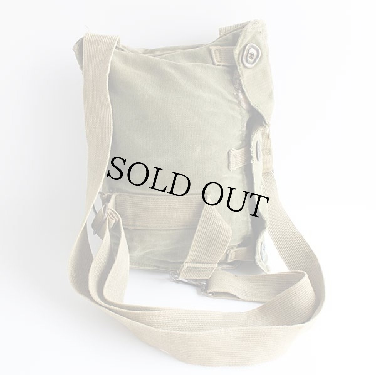 画像2: 60s 米軍 U.S.ARMY M9A1 ガスマスクバッグ オリーブグリーン (2)