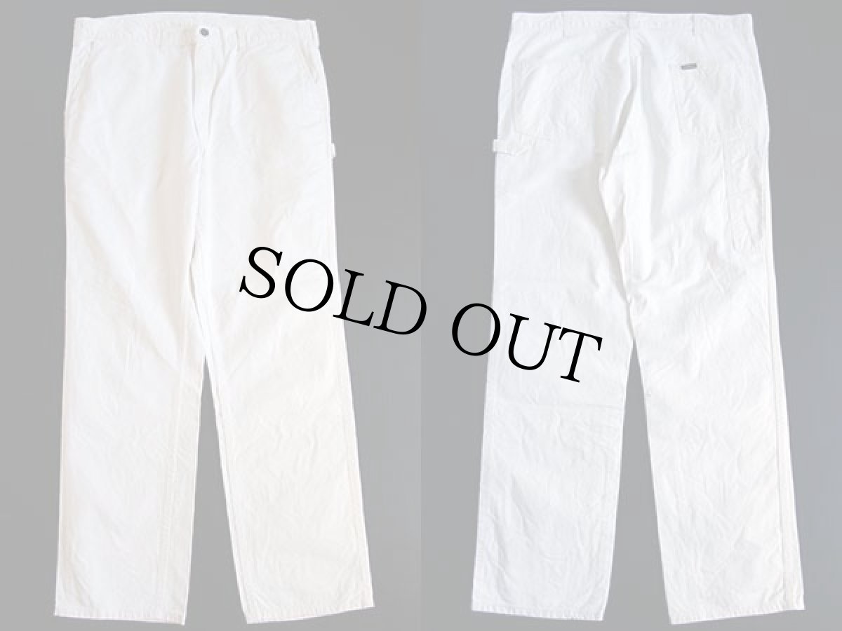 画像2: 90s USA製 OSHKOSH B'GOSH コットン ペインターパンツ 生成り w38 L32 (2)