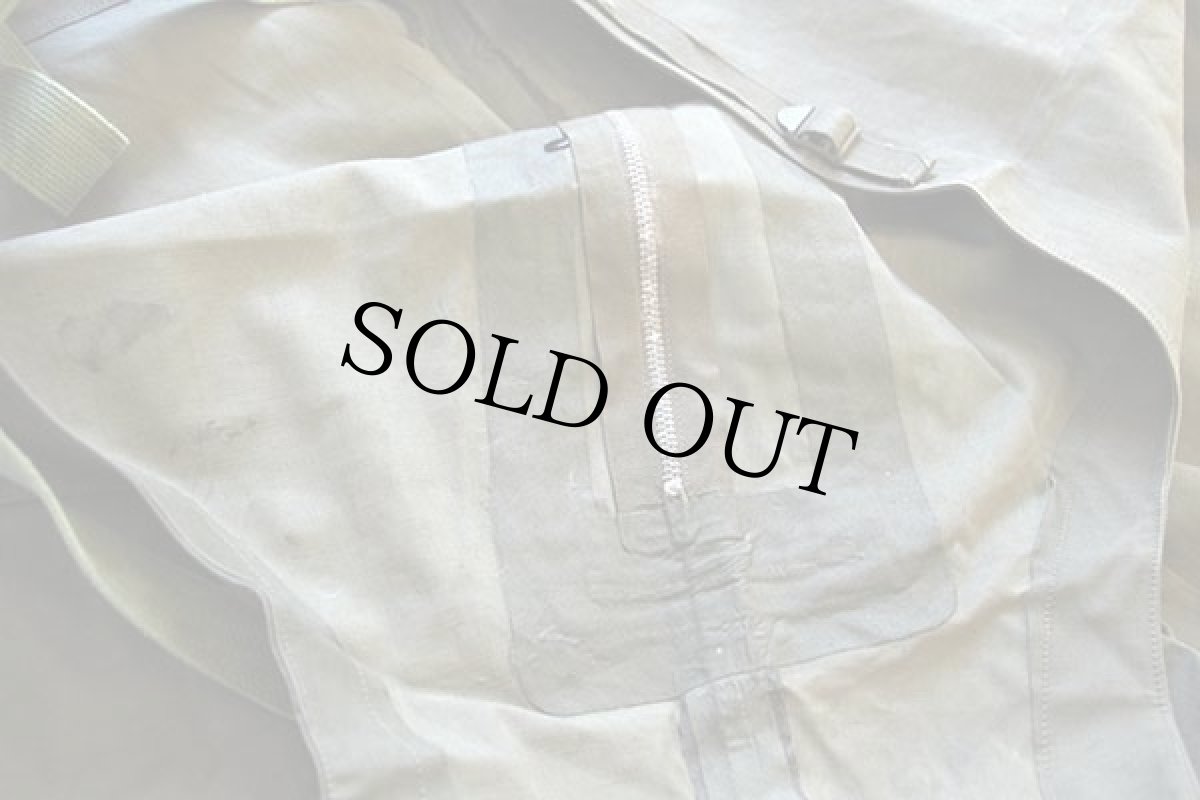 画像6: 40s 米軍 U.S.NAVY N-2 デッキ レインパンツ オリーブドラブ M★オーバーオール (6)