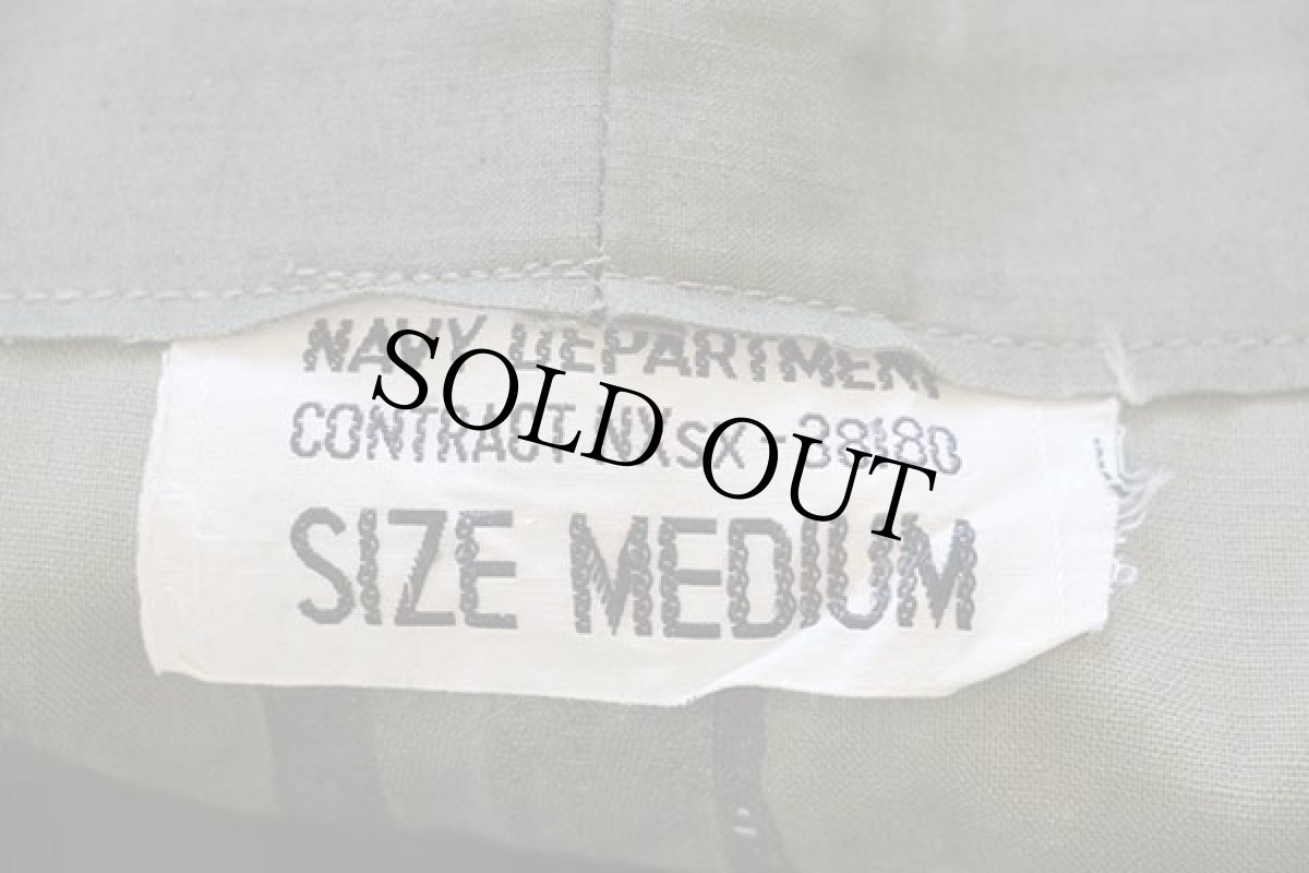 画像4: 40s 米軍 U.S.NAVY N-2 デッキ レインパンツ オリーブドラブ M★オーバーオール (4)