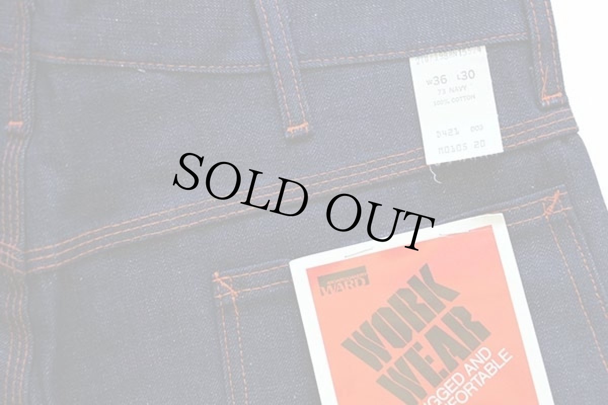 画像4: デッドストック★70s MONTGOMERY WARD デニム ペインターパンツ w36 L30 (4)