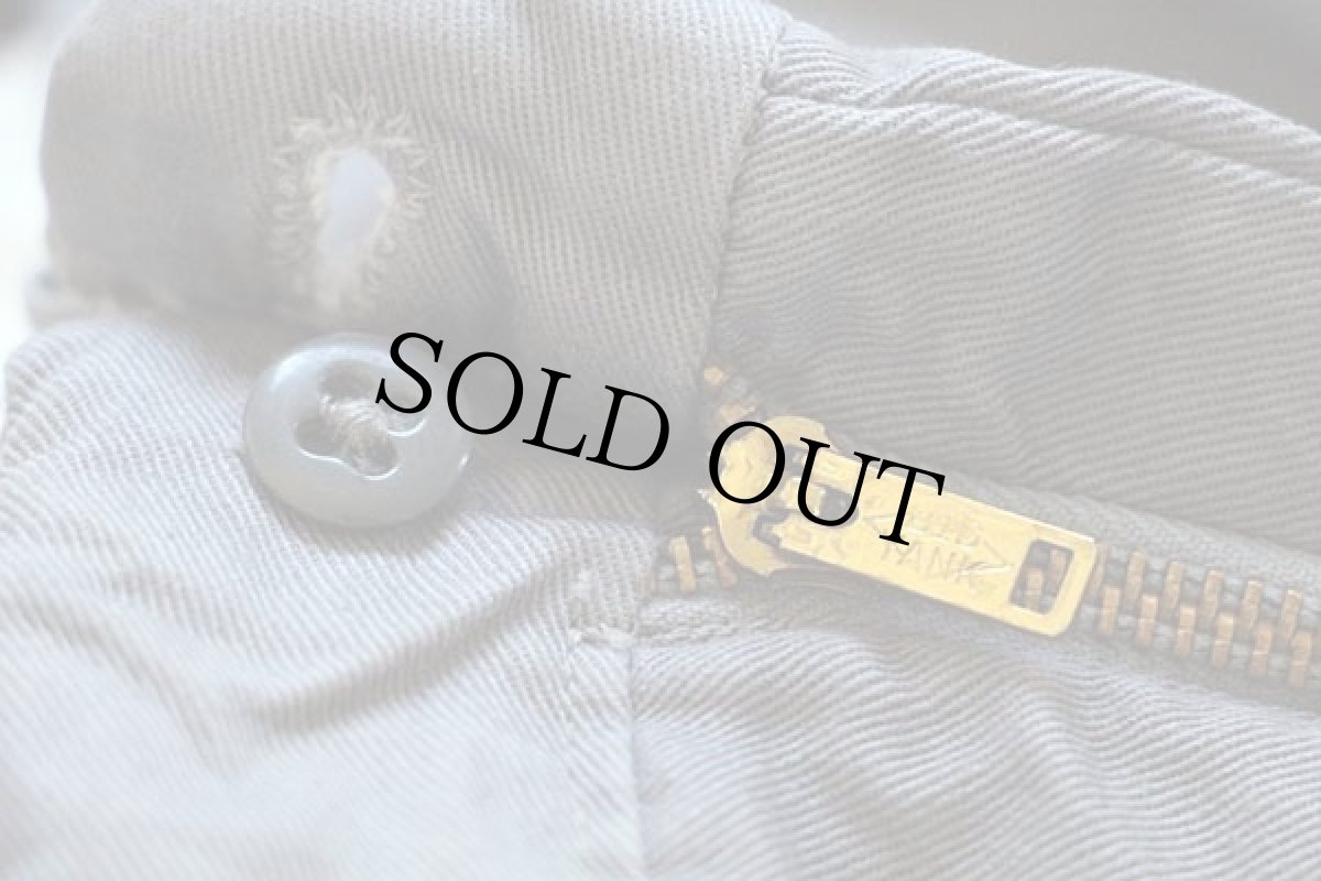 画像5: 60s USA製 BIG YANKビッグヤンク コットンツイル ワークパンツ グレー w37 (5)