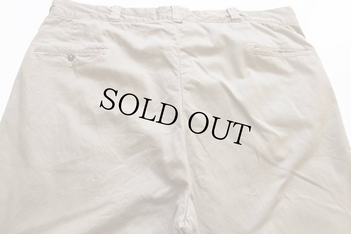 画像3: 60s USA製 UNKNOWN コットンツイル ワークパンツ カーキ w41 (3)