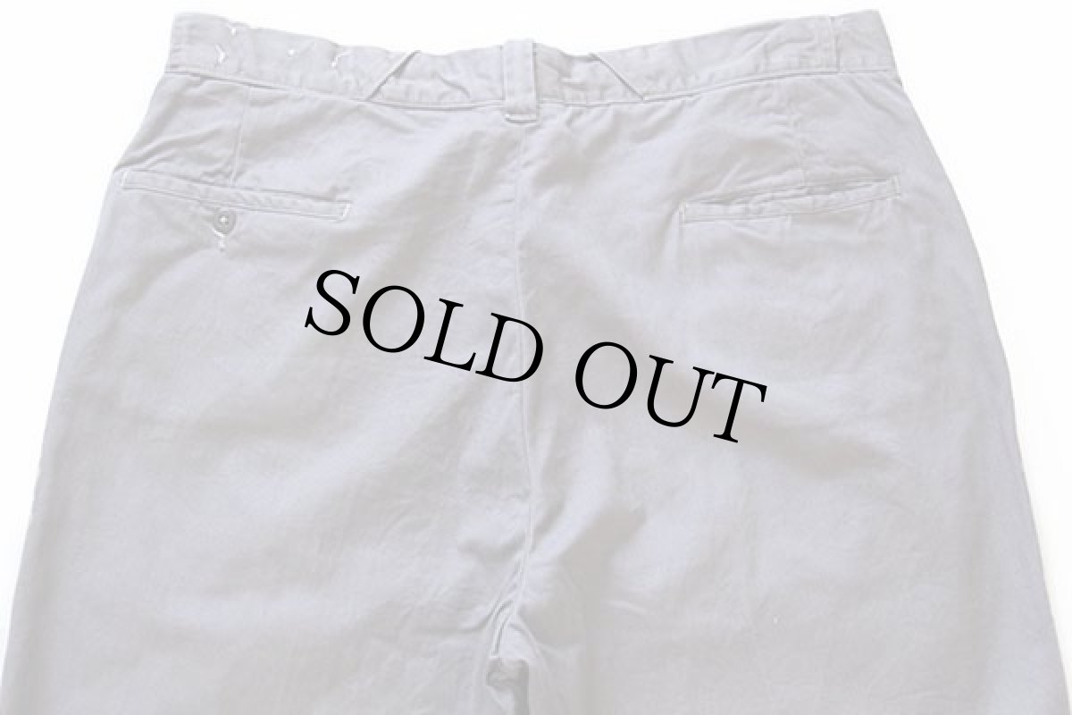 画像4: 60s USA製 BIG YANKビッグヤンク コットンツイル ワークパンツ グレー w37 (4)