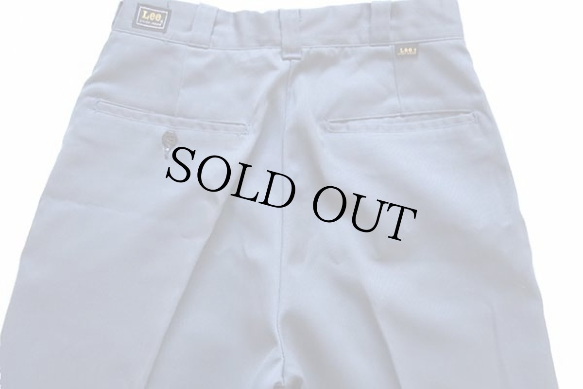 画像4: デッドストック★60s USA製 Leeリー レーヨン混 ワークパンツ ブルーグレー w29 (4)