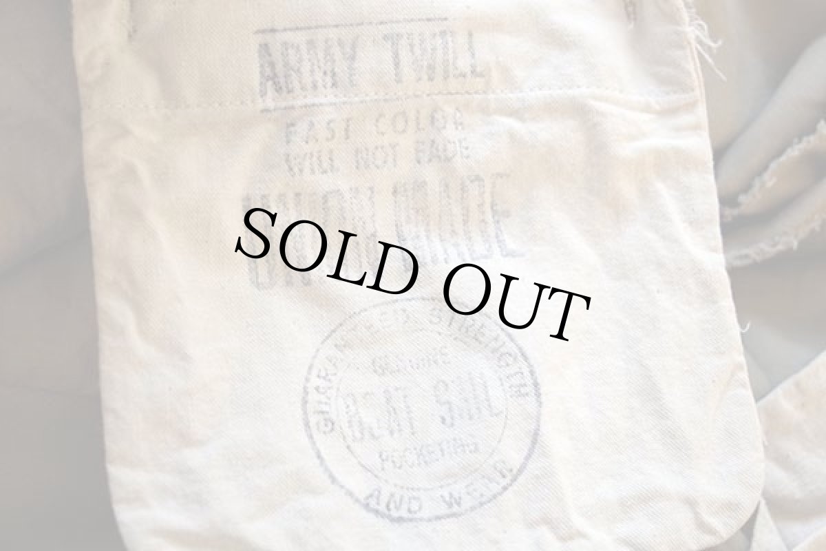 画像4: 60s USA製 UNKNOWN コットンツイル ワークパンツ カーキ w41 (4)