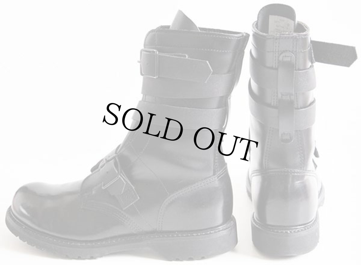 画像2: USA製 米軍 U.S.ARMY HH BRAND レザー タンカース ブーツ 黒 10.5D (2)