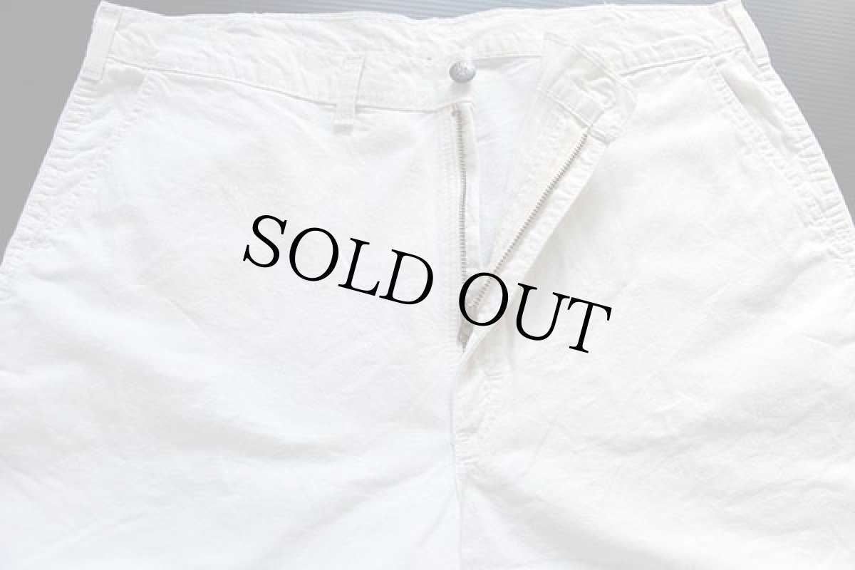 画像3: 90s USA製 OSHKOSH B'GOSH コットン ペインターパンツ 生成り w38 L32 (3)