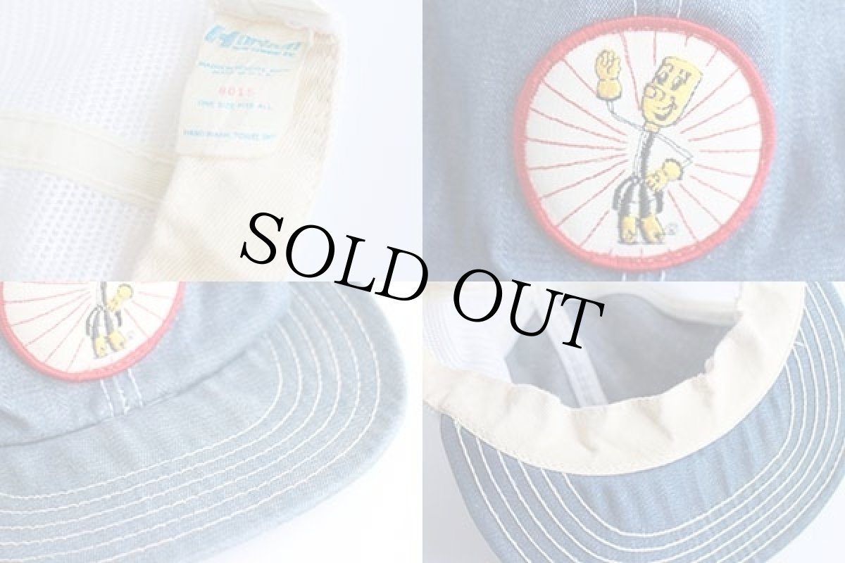 画像3: 70s USA製 Willie Wiredhandウイリーワイヤードハンド パッチ付き シャンブレー×メッシュキャップ (3)