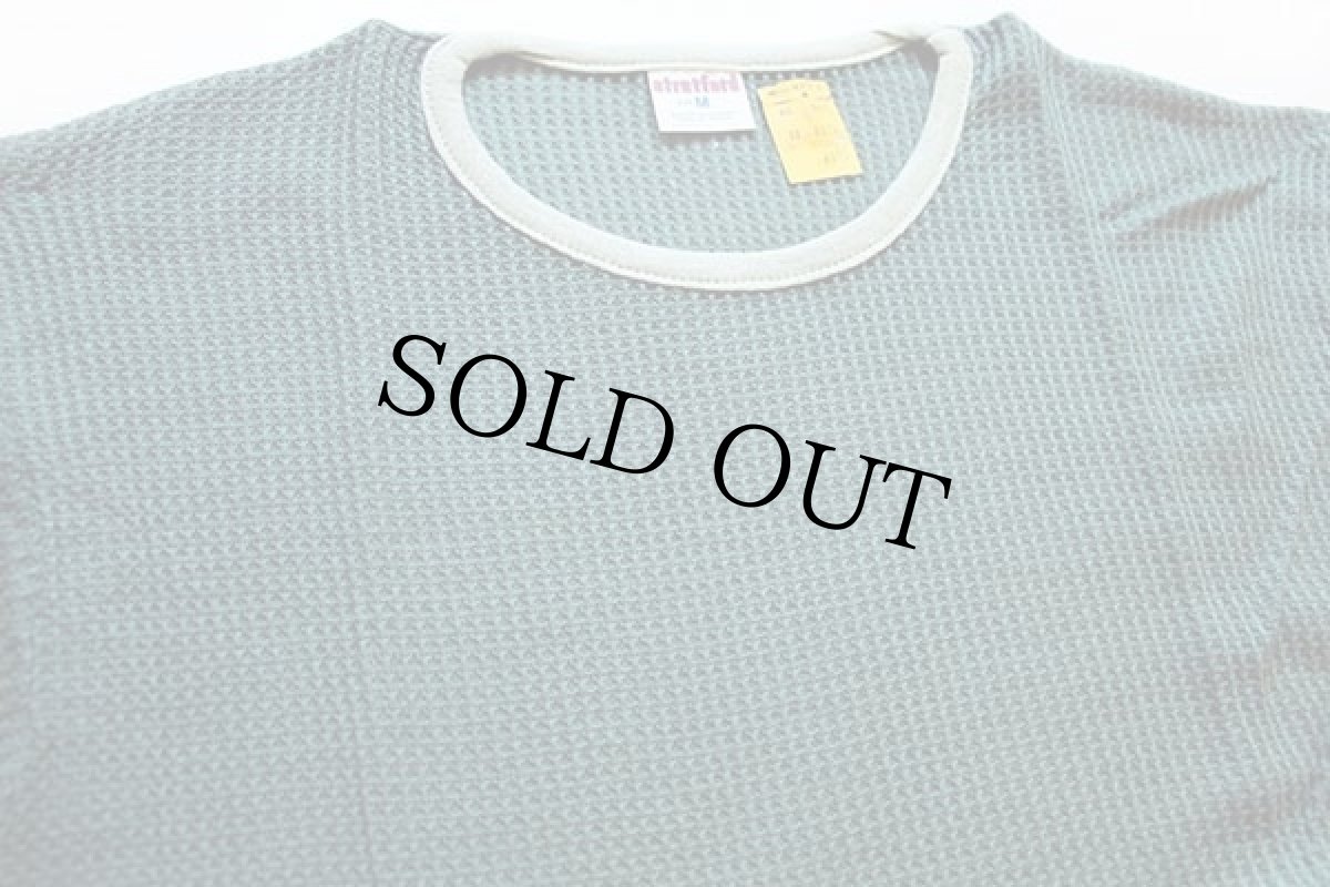 画像4: デッドストック★70s USA製 stratford サーマルシャツ 緑 M (4)