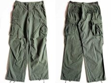 画像2: 60s 米軍 U.S.ARMY ジャングルファティーグパンツ 3rd ノンリップ オリーブグリーン R-M (2)