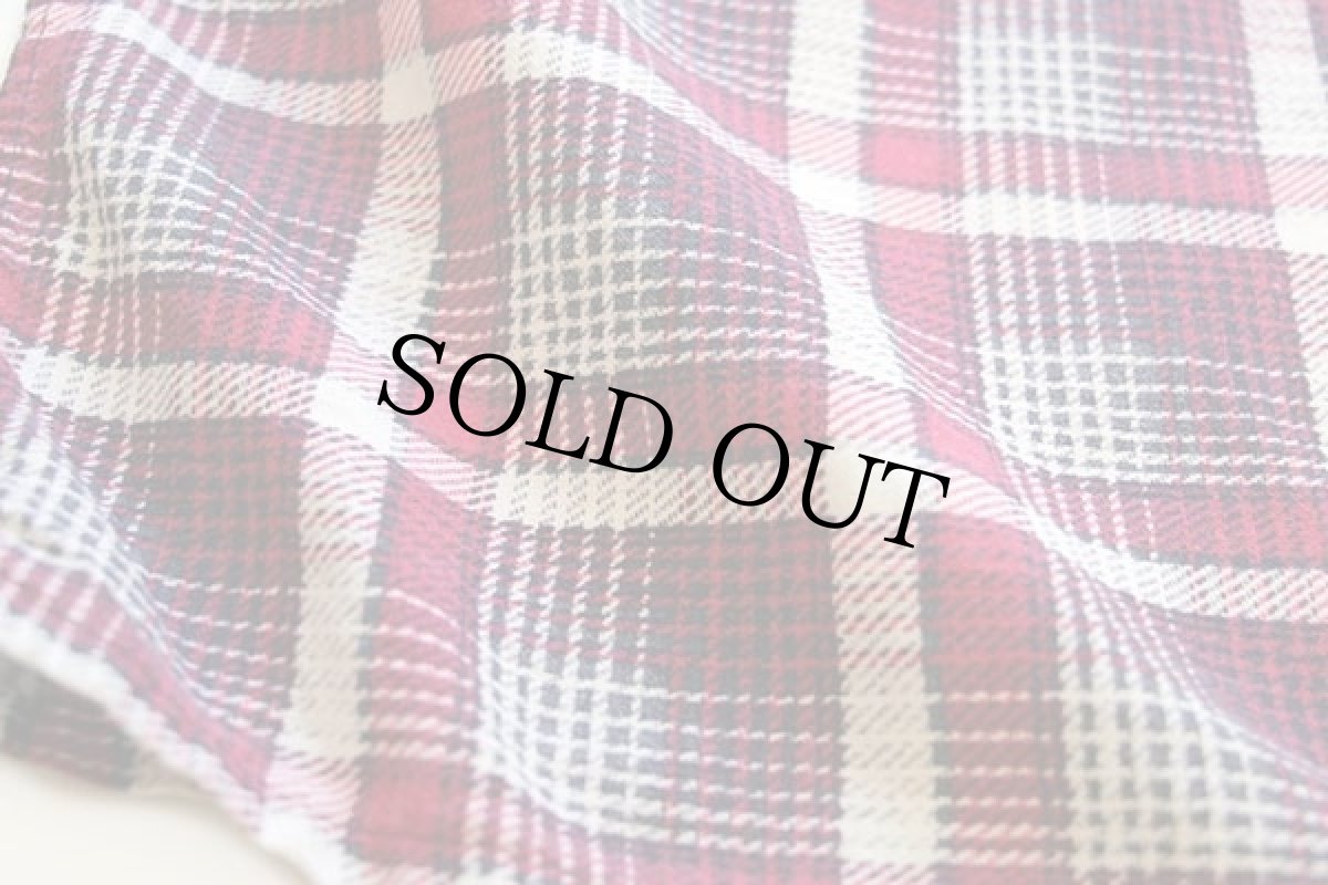 画像5: 60s Lord Lantic チェック コットン プリントネルシャツ M (5)