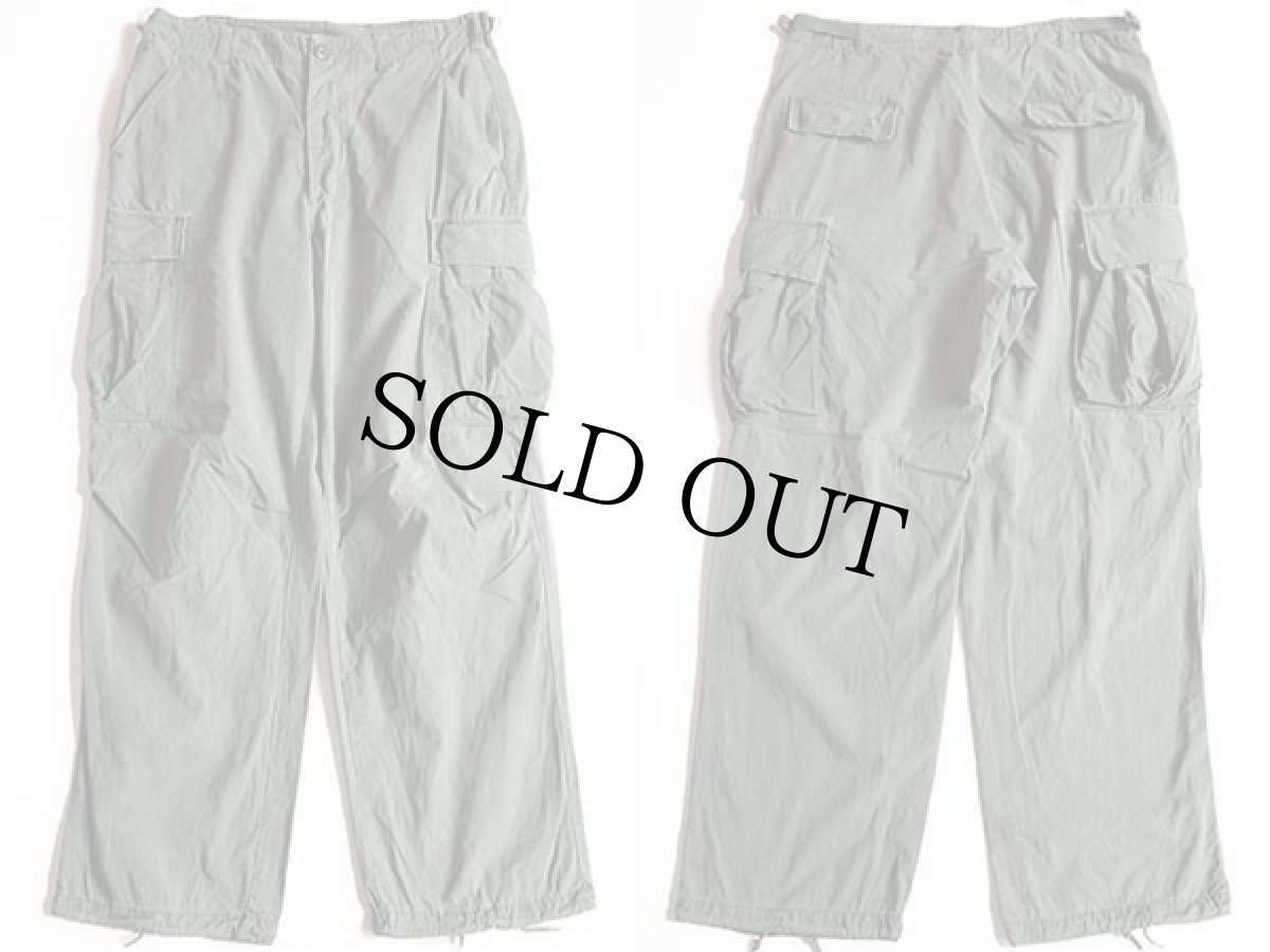 画像2: 60s 米軍 U.S.ARMY ジャングルファティーグパンツ 3rd ノンリップ オリーブグリーン R-M (2)