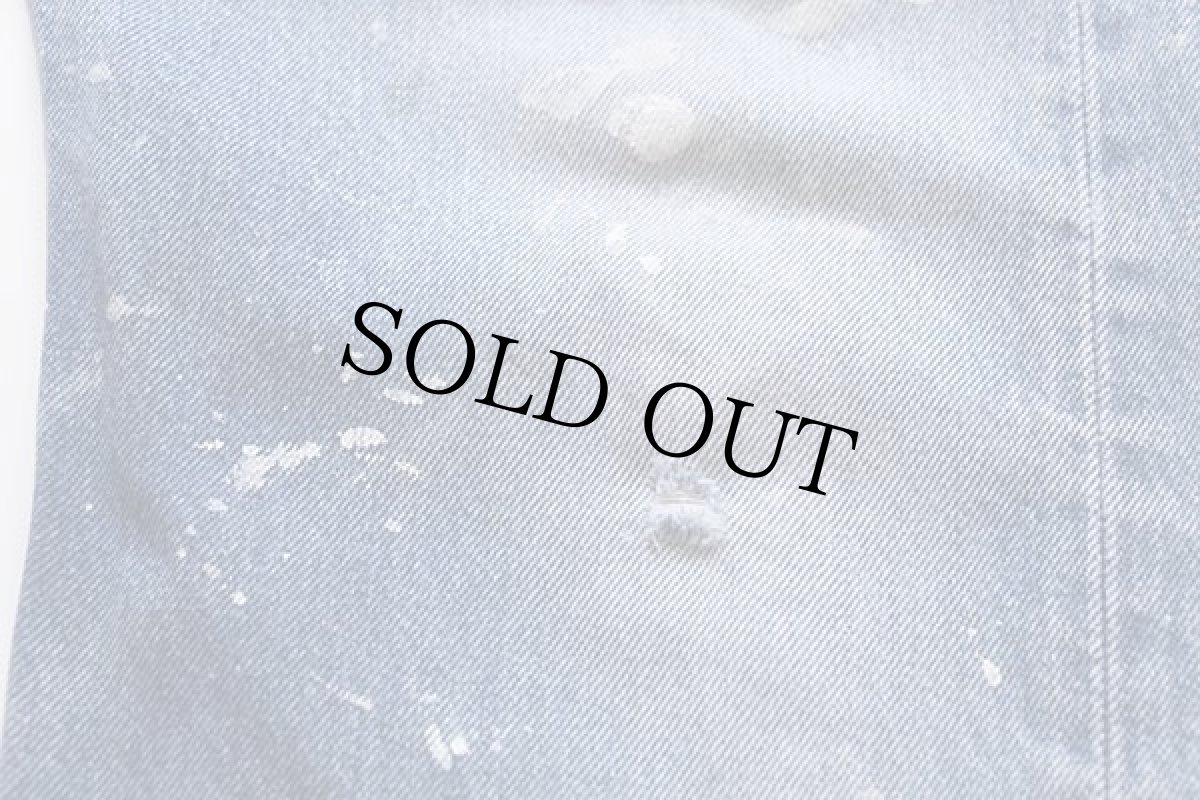 画像7: 00s Levi'sリーバイス 501 パッチ&ペンキ加工 デニムパンツ w32 (7)