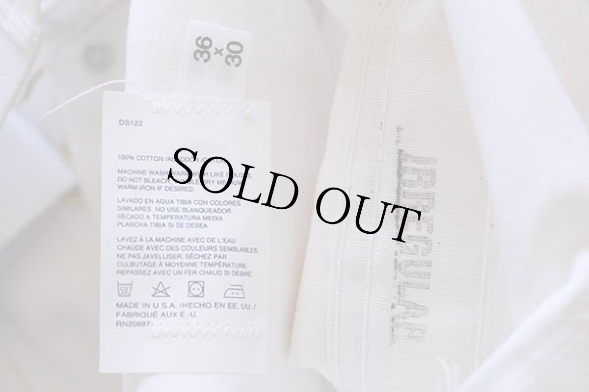 画像5: デッドストック★90s USA製 Dickiesディッキーズ 山ポケ コットン オーバーオール 生成り W36 L30★H (5)