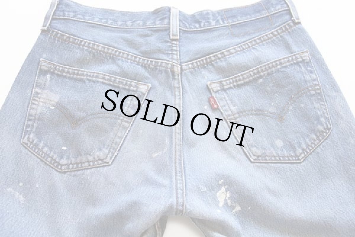 画像4: 00s Levi'sリーバイス 501 パッチ&ペンキ加工 デニムパンツ w32 (4)