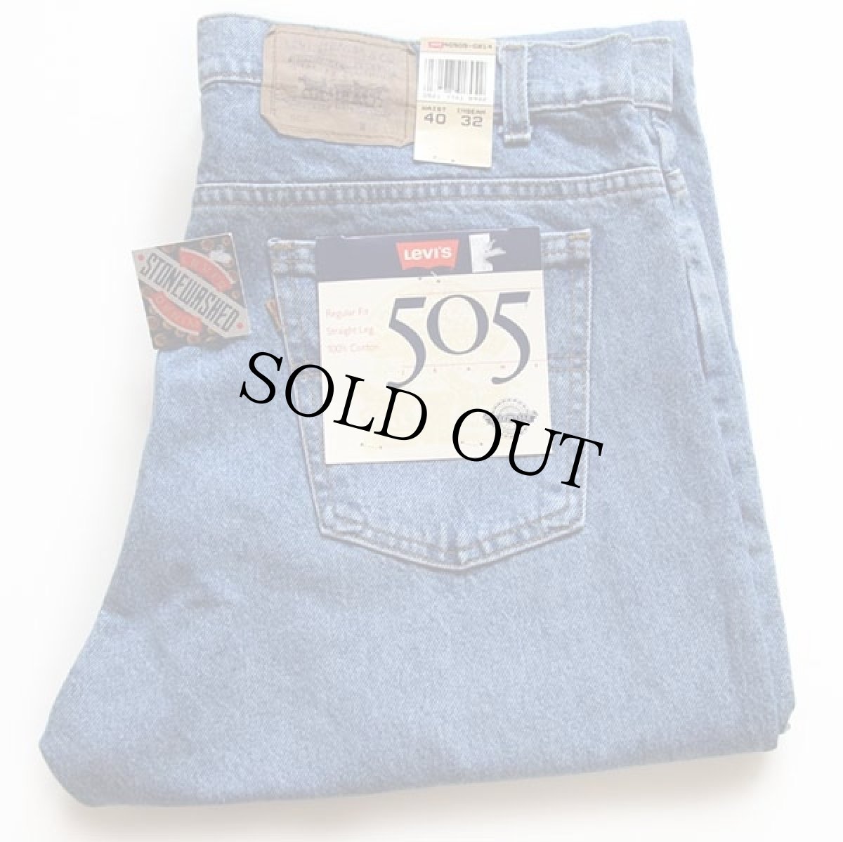 画像1: デッドストック★90s USA製 Levi'sリーバイス 505 デニムパンツ w40 L32 (1)