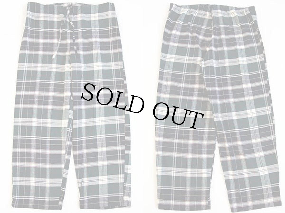 画像4: 未使用★LAUREN ラルフローレン ロゴ刺繍 タータンチェック コットン ライトネル パジャマ シャツ&パンツ セット L (4)