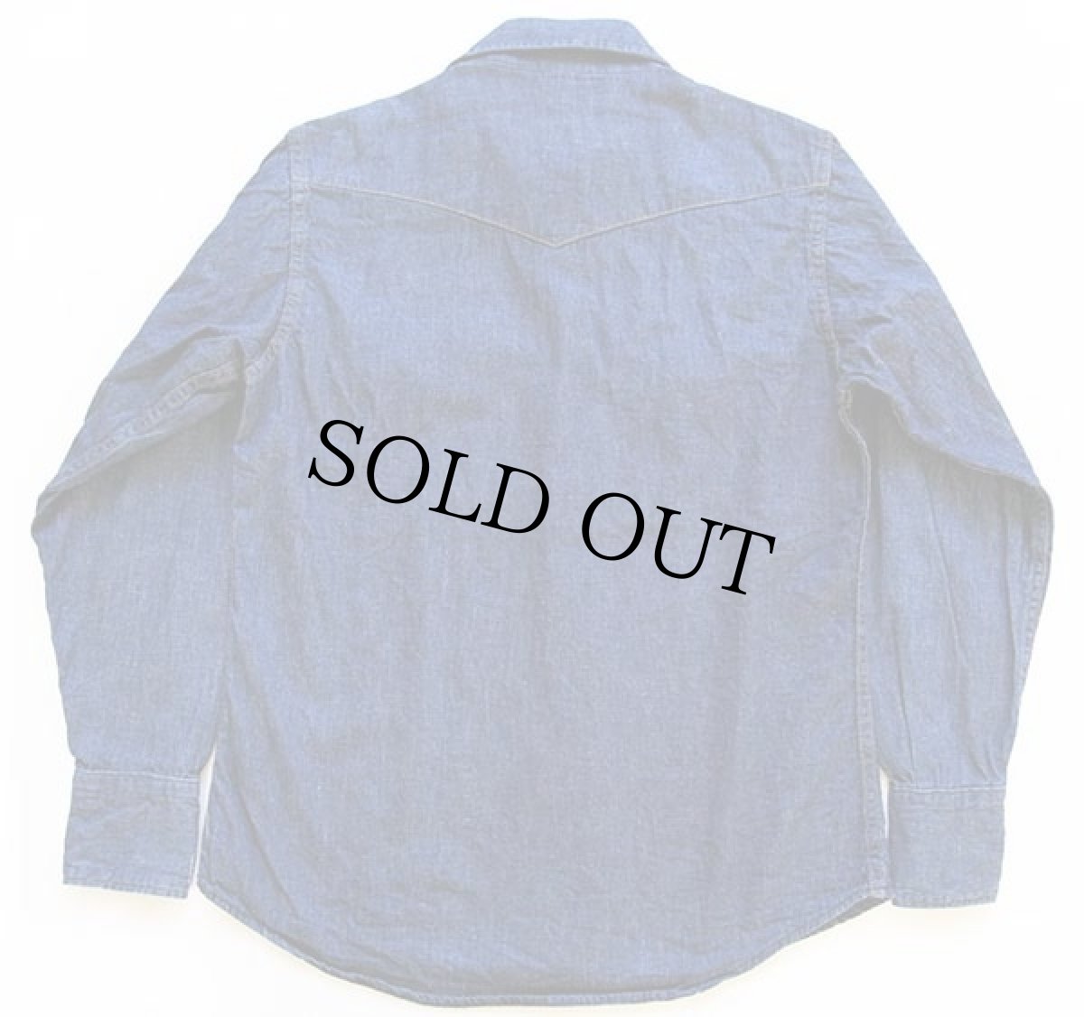 画像2: 70s Sears ROEBUCKS デニム ウエスタンシャツ M (2)