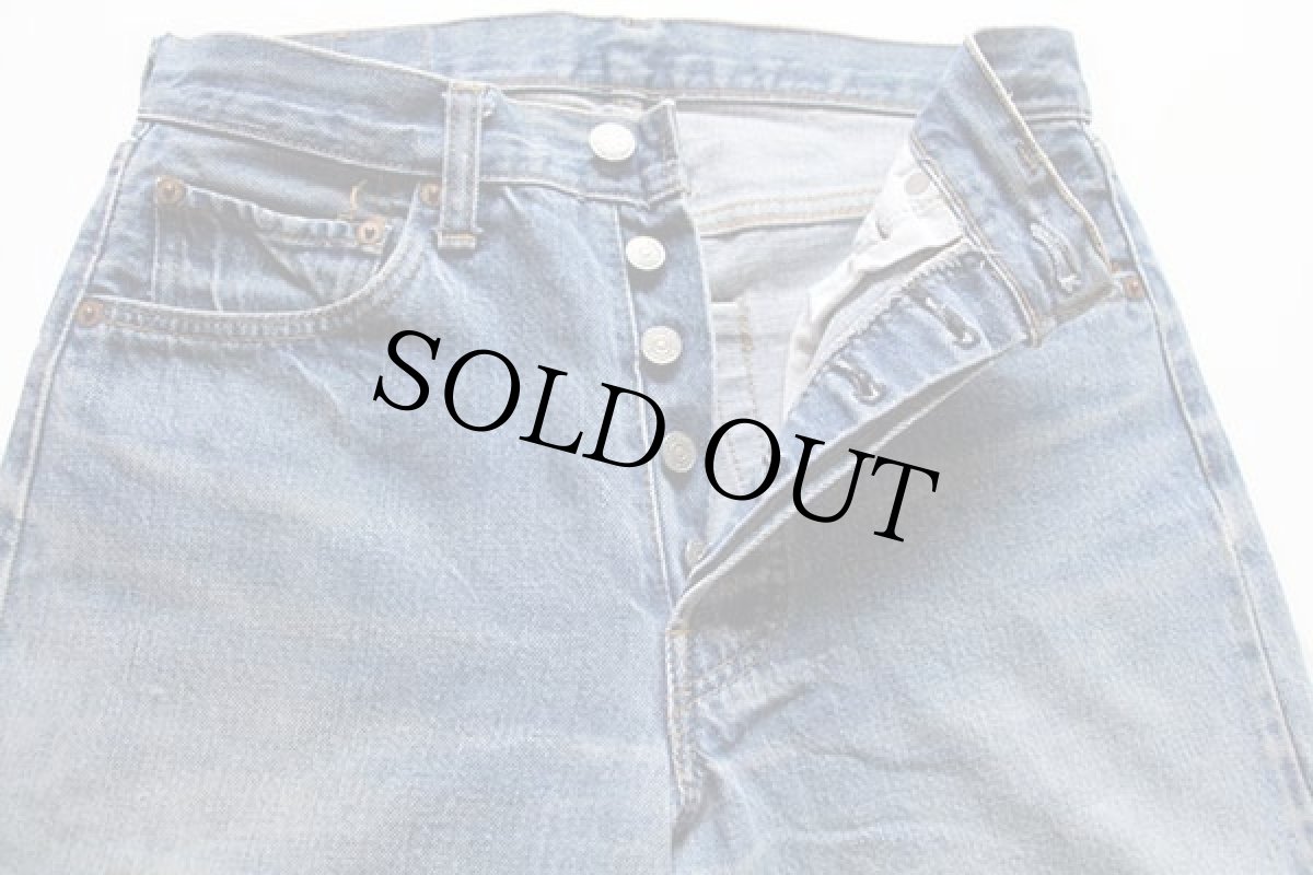 画像3: 80s USA製 Levi'sリーバイス 501 66後期 デニムパンツ w30 (3)